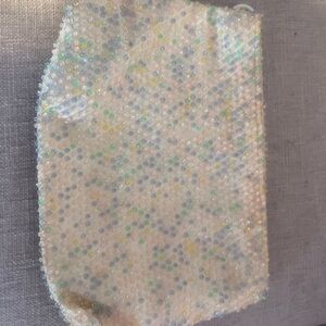 Iridescent Beaded Pouch